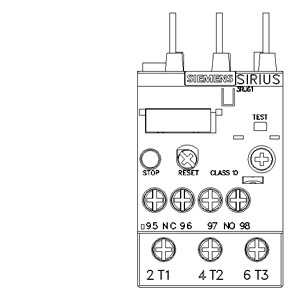 Προστατευτικό Siemens 3RU6126-4CB0 Ρέλε υπερφόρτωσης 34...40 A Μέγεθος S0 Τάξη 10 για φορτίο επαφής