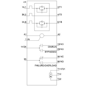 Siemens 3RW4047-1TB04 55kw 3RW40 Soft Starter με παράκαμψη και προστασία του κινητήρα θερμοστάτη Μέγεθος S3