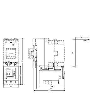 Siemens 3RU5146-4HB0 Ρέλε υπερφόρτωσης 80 100 A Μέγεθος S3 Τάξη 10 Σφραγισμένο ρελέ τάσης