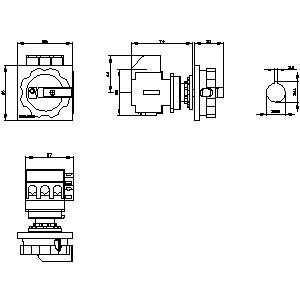 Siemens 3LD2154-1TP51 Βασικές συσκευές διακόπτης αποσύνδεσης για λύσεις εξοικονόμησης ενέργειας