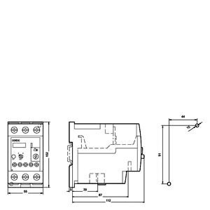 Siemens 3RU5136-4GB1 Relay υπερφόρτωσης 40...50 A μεγέθους S2 τάξης 10 Σφραγισμένο για Relay τάσης