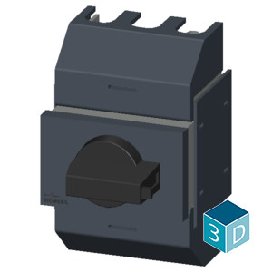 Siemens 3KD0232-2KG20-3 Διακόπτης αποσύνδεσης άξονα με εμπρόσθια λειτουργία 3 πόλων Ti-grey