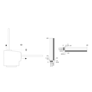 Siemens 3SE5322-0SB21 Πλαστικός διακόπτης θέσης με M20 x 1 5 νήματα και κλειδαριά ηλεκτροσόκ
