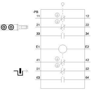 Siemens 3SE5322-0SB21 Πλαστικός διακόπτης θέσης με M20 x 1 5 νήματα και κλειδαριά ηλεκτροσόκ