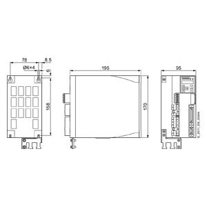 SINAMICS V90 Μετατροπέας LI 200 V PROFINET FSD 1,0 kW Δρομολογητής μετατροπέα συχνότητας 6SL3210-5FB11-5UF0