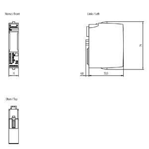 SIMATIC ET 200SP DQ 16x 24VDC/0 5A ψηφιακή μονάδα εξόδου για τη Siemens 6ES7132-6BH00-0AA0