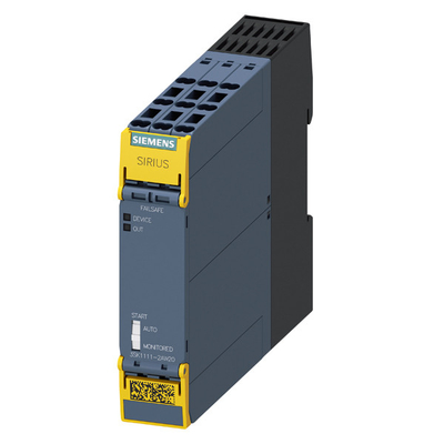 Siemens 3SK1111-2AW20 Ρέλε ασφαλείας 3SK1 με εξόδους ρελέ και τερματικό με ελατήριο
