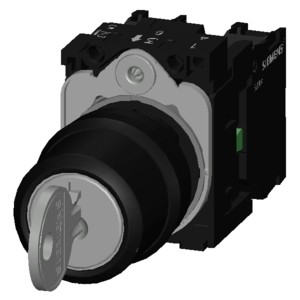 3SU1100-4BL11-1NA0 RONIS πλαστικό 3 θέσεις SIRIUS ACT πλήρης μονάδα κλειδί διακόπτη