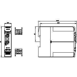 Σύνδεσμος 3SK2 3SK2112-1AA10 SIRIUS Safety Relay Βασική μονάδα 22.5mm Width Screw Terminal