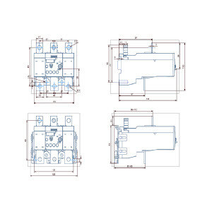 110.50 x 125.00 x 171.50MM 3RU5156-3LB2 Ρέλε θερμικού υπερφόρτωσης για μονό τοποθέτηση