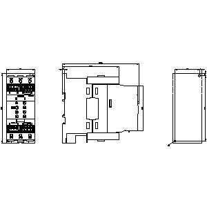 75 kw 3RW4047-1BB15 3RW40 Μεγέθος μαλακού εκκινητή S3 με τερματικά παράκαμψης και βίδα Ενέργεια