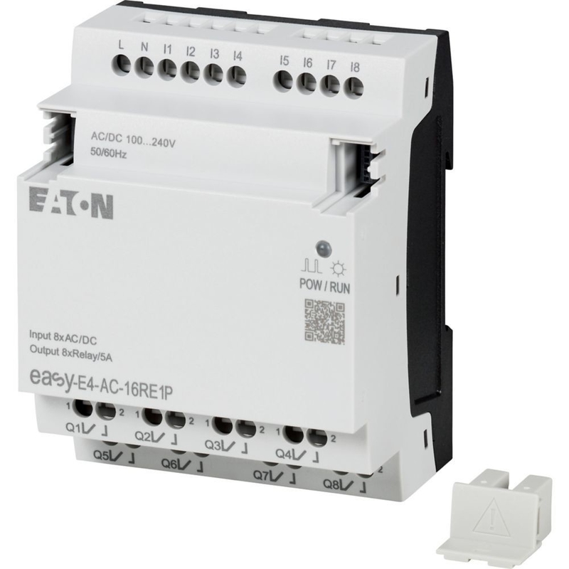 ΕΣΥ-E4-UC-12RC1P CPU για αναμεταδιδαστές ελέγχου 8DI 4AI 4RO 12/24V DC ή 24V AC με οθόνη