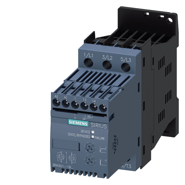 3RW30 Soft Starter Size S00 Τερματικά βίδες με τεχνολογία παράκαμψης 3RW3014-1BB14