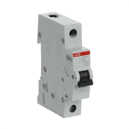 220V 50Hz SH201-B6 Μικροσκοπικός διακόπτης κυκλωμάτων 1P 6A για συστήματα ηλεκτρικής διανομής