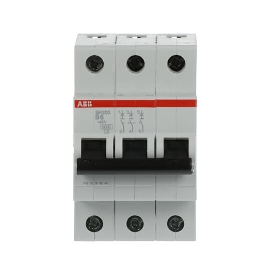 MCB SH203-B6 Μικροσκοπικός διακόπτης Διορισμένη συχνότητα Hz 50 Αριθμός πόλου 3 6 A