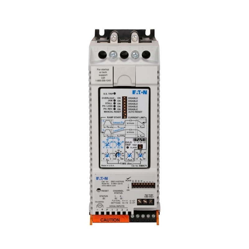 S801 N37N3S Soft Starter 400V 18.5kW για ομαλή και ασφαλή εκκίνηση κινητήρα σε βιομηχανικό χώρο
