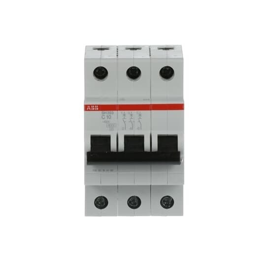 MCB SH203-C10 Μικροσκοπικός διακόπτης αριθμός πόλου 3 Διορισμένη συχνότητα Hz 50 C 10 A