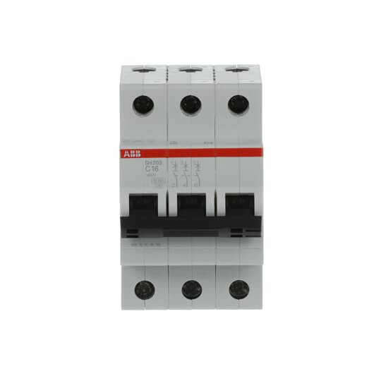 MCB SH203-C16 Μικροσκοπικός διακόπτης ηλεκτρικού κυκλώματος Αριθμός πόλου 3 16 A Διορισμένη συχνότητα Hz 50