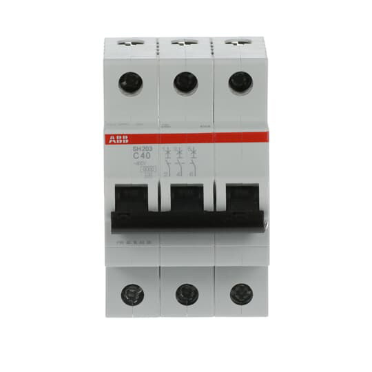 SH203-C40 Μικροσκοπικός διακόπτης κυκλωμάτων 3P C 40 A ονομαστική τάση 220 Ανθεκτική κατασκευή