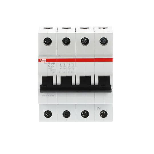 3 NP C 20A Δυνατότητα διάσπασης MCB SH203-C20NA Μικροσκοπικός διακόπτης κυκλωμάτων για βιομηχανικές χρήσεις