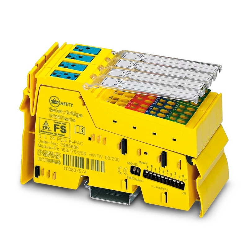 Μονάδα ασφαλείας IB IL 24 PSDI 8-PAC 2985688 Phoenix Contact με επίπεδο προστασίας IP20