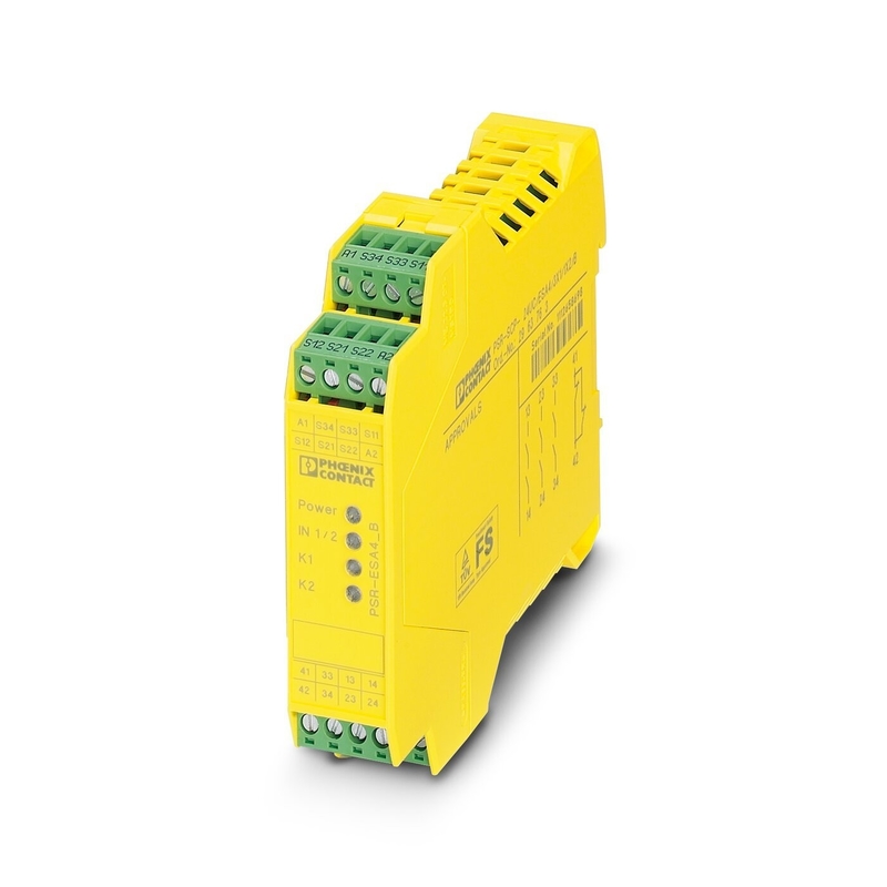 PSR-SCP-24UC/ESA4/3X1/1X2/B Αναμεταδιδαστές ασφαλείας για ασφαλή κλείσιμο και θεωρία αναμεταδιδατών τάσης