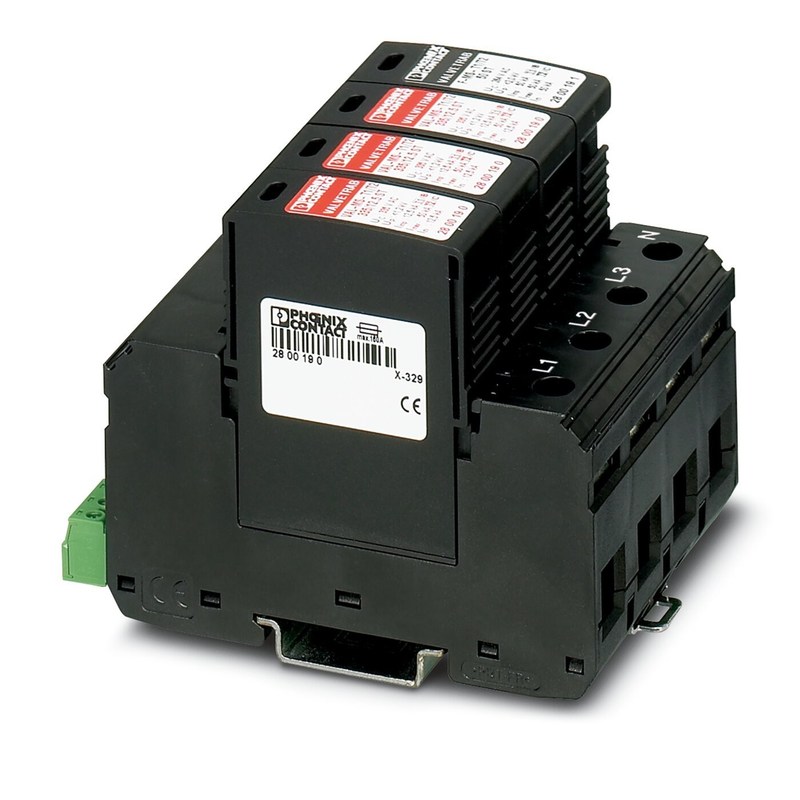 Προστασία 2800183 VAL-MS-T1/T2 335/12.5/3 1-FM Κλάση 1/2 Προστασία από κεραυνό/επιταγή