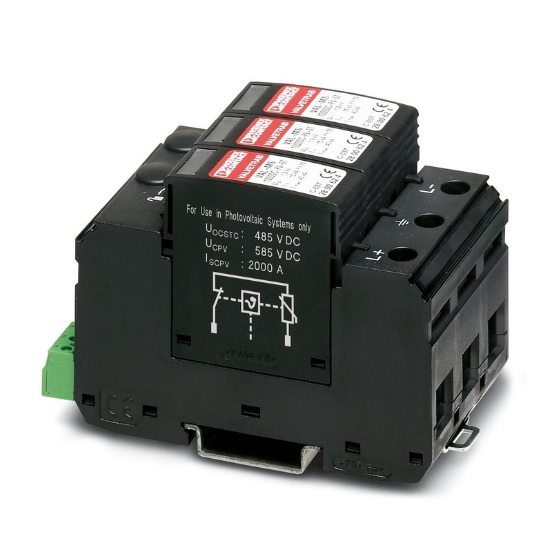 2 πόλος 2800627 VAL-MS 1000DC-PV/2 V-FM Προστατευτής υπερεκτάσεων τύπου 2 για υψηλότερες επιδόσεις
