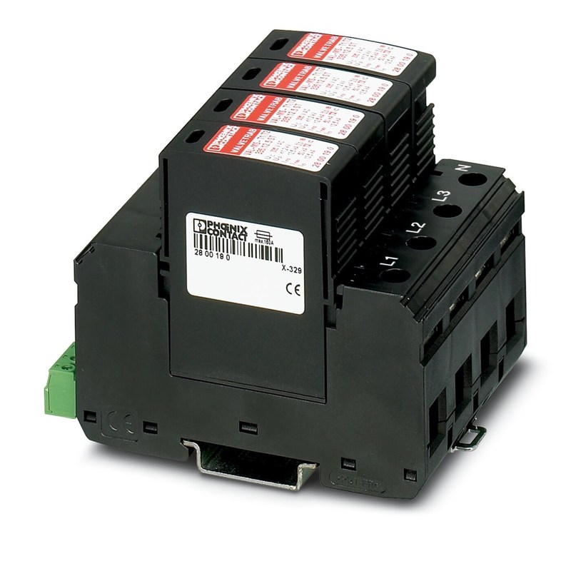 2800644 VAL-MS-T1/T2 335/12.5/4 0-FM Κλάση 1/2 Προστατευτής κεραυνών/επιταγών με 2 πόλους