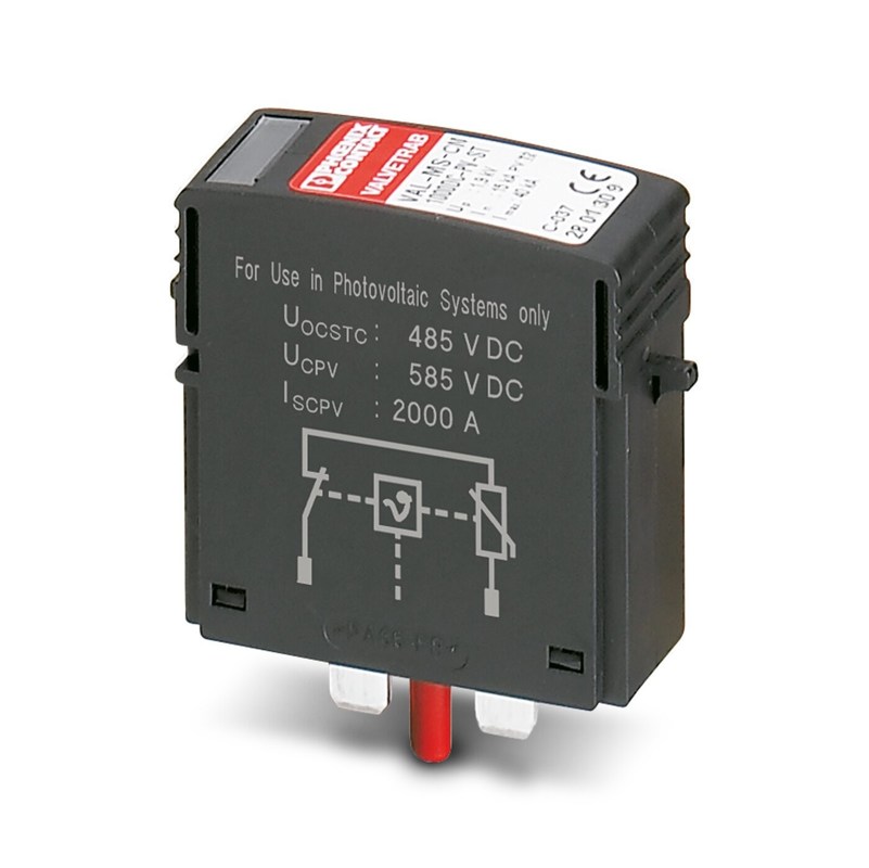 VAL-MS-CN 2801309 Δύο πόλοι 1000DC-PV-ST Προστατευτής υπερεχύσεων τύπου 2 με ονομαστική τάση 450V