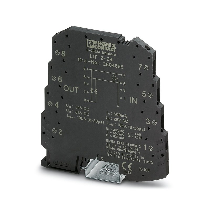 2804665 LIT 2-24 Προστατευτής υπερβολικής τάσης 24 V DC 2-πόλος για βέλτιστη ασφάλεια και απόδοση