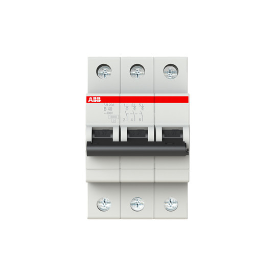 MCB SH203-B40 Μικροσκοπικός διακόπτης κυκλωμάτων 3P B 40A BCD Σκύλη B Διορισμένη συχνότητα Hz 50 Εύκολο