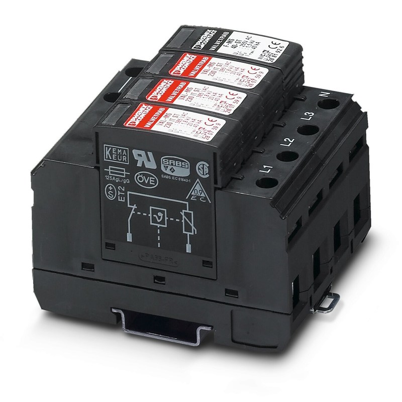 2858577 VAL-MS 320/3 1-FM Προστατευτής υπερβολικής πίεσης τύπου 2 εντός 230V AC 4-Pole