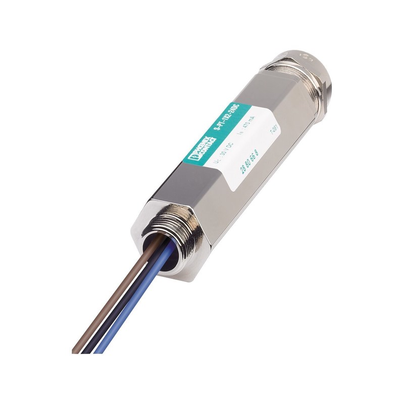 2882569 S-PT-1X2-24DC-1/2" Προστατευτής παρατάσεων επαφής Φοίνιξ 3 πόλος 24 V DC