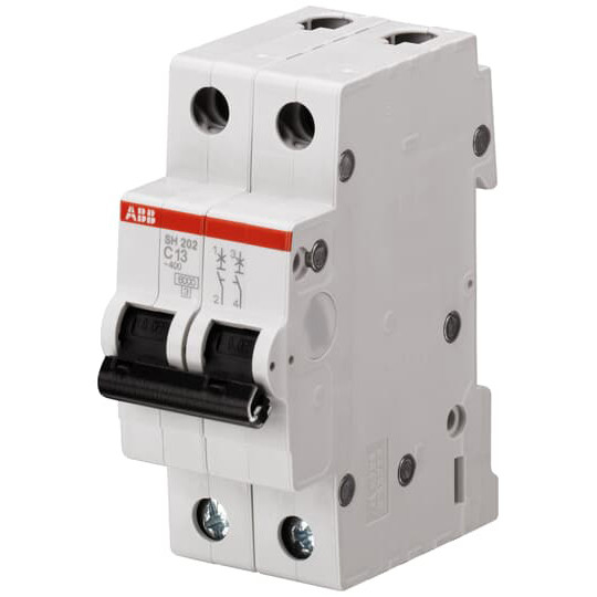 Μικροσκοπικός διακόπτης κυκλωμάτων MCB SH202-D25 μικροσκοπικό διακόπτη κυκλώματος 2P D ονομαστικό ρεύμα 25A 220V
