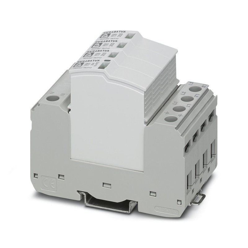 1 πόλος 2905340 VAL-SEC-T2-3S-350-FM Προστατευτής υπερχείλισης τύπου 2 για 5V AC έως 250V AC και 125V DC