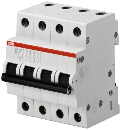 MCB SH204-B13 Μικροσκοπικός διακόπτης κυκλωμάτων 4P Διορισμένο ρεύμα 13A Διορισμένη συχνότητα 50 Hz