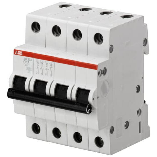 MCB SH204-D1 Μικροσκοπικός διακόπτης κυκλωμάτων 4P 1A D Διορισμένη συχνότητα Hz 50 BCD καμπύλη D