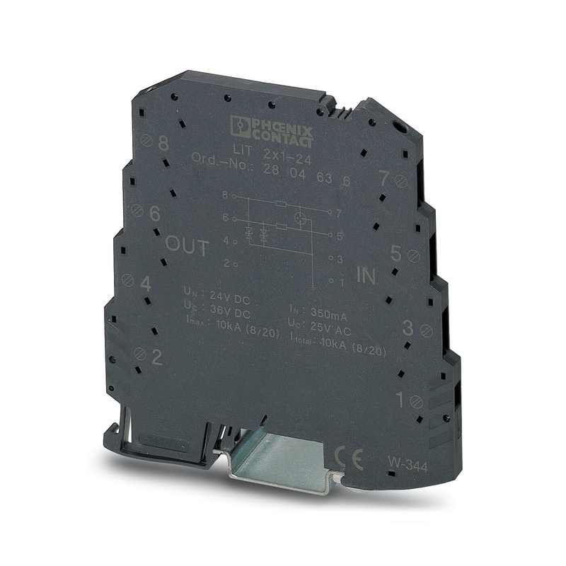 2804649 LIT LIT 4X1-24 Προστατευτής υπερχείλισης επαφής Phoenix για εφαρμογές συνεχούς ρεύματος 24 V