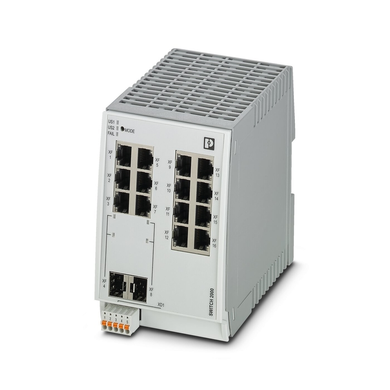 Βιομηχανικός διακόπτης Ethernet FL SWITCH 2214-2SFX EtherNet/IP Δίκτυο IP65 Επίπεδο προστασίας