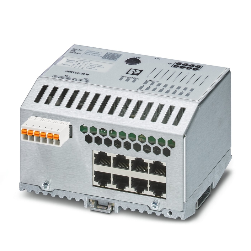 Βιομηχανικός διακόπτης Ethernet FL SWITCH 2408 IP65 Επίπεδο προστασίας και δίκτυο EtherNet/IP