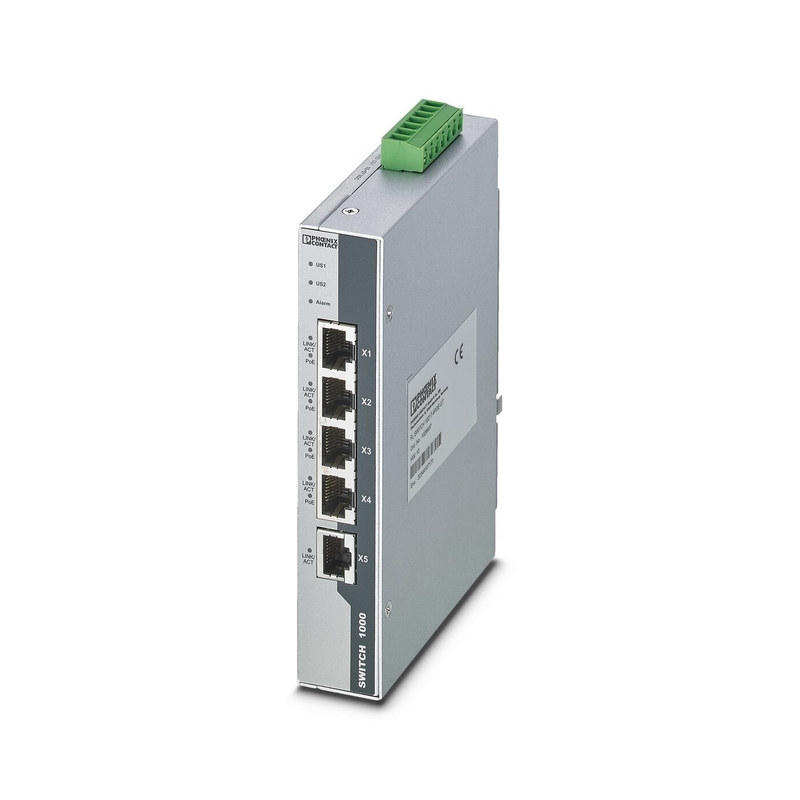 FL SWITCH 1001T-4POE-GT Βιομηχανικός διακόπτης Ethernet για σταθερά και ασφαλή δίκτυα