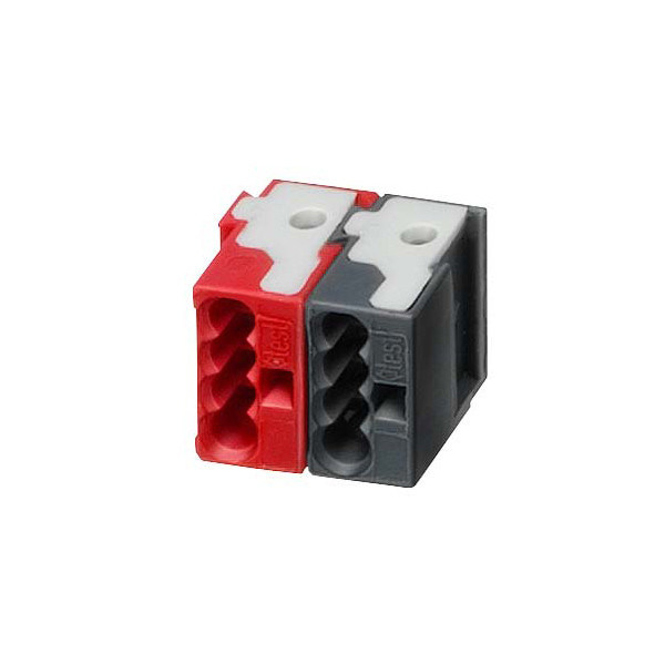 Δύο-πολικός PLC 5WG1193-8AB01 Τερματικός σταθμός λεωφορείων με 4 συνδέσμους Plug-in σε κόκκινο/σκοτεινό γκρι