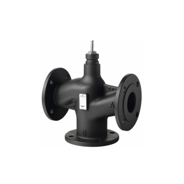 Επεξεργαστική λύση ελέγχου κτιρίων PLC S55206-V117 Τριδιάδρομη βαλβίδα ρύθμισης συνδεδεμένη με φλάντσα