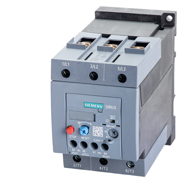 Siemens 3RU5146-4KB1 Ρέλε υπερφόρτωσης 80 100 A Μέγεθος S3 Φορτίο επαφής για προστασία κινητήρα