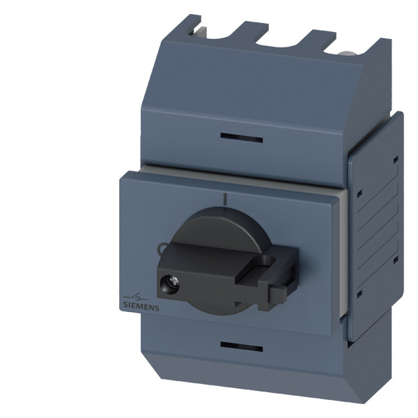 Siemens 3KD0232-2KG20-3 Διακόπτης αποσύνδεσης άξονα με εμπρόσθια λειτουργία 3 πόλων Ti-grey